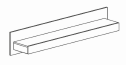 Полка навесная 587 (серия 4)