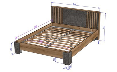 Кровать двуспальная Марракеш 